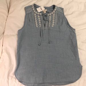 JCrew chambray tank